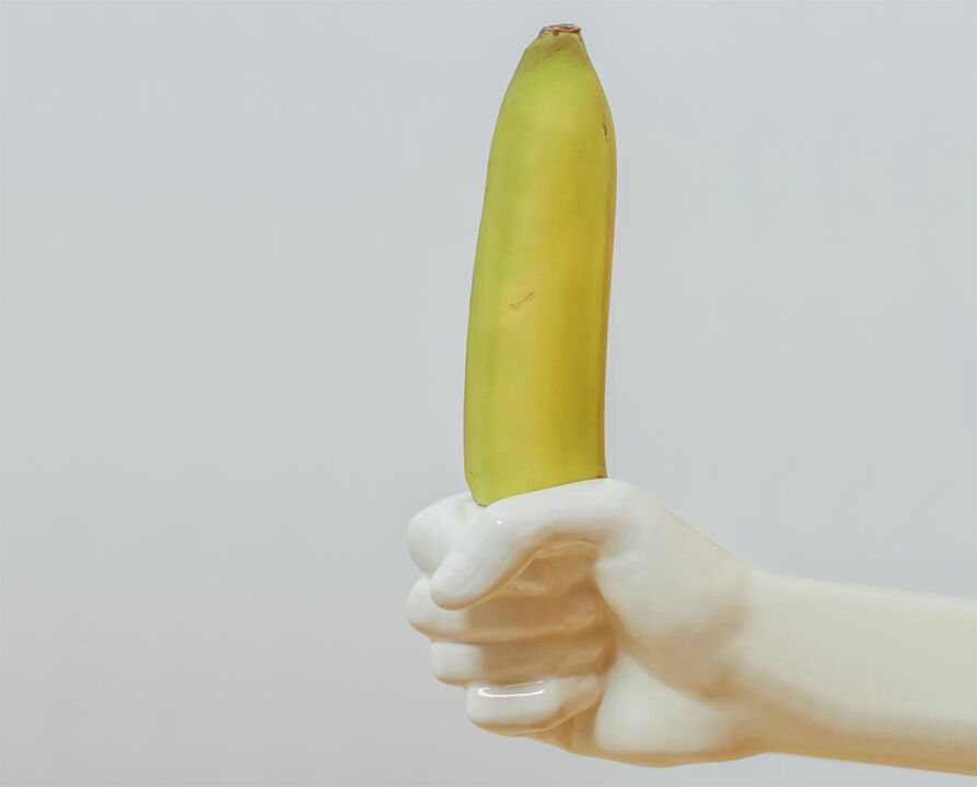 banana simbolizira povečan penis